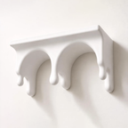 Raft de perete suspendat cu design topit, decor artistic suprarealist pentru cameră raft